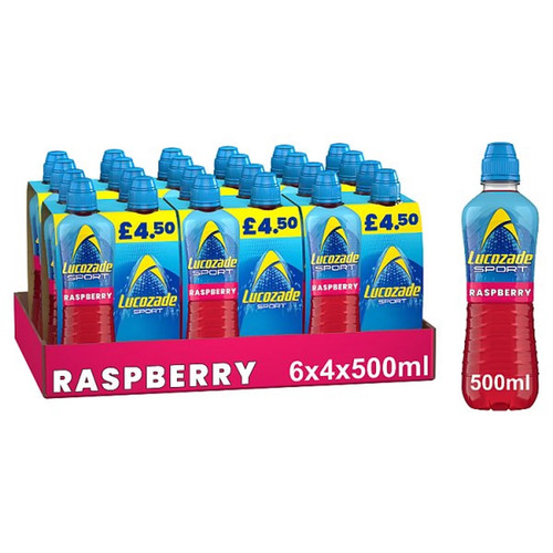 Lucozade sport drink raspberry - lucozade,