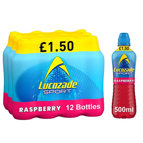 Lucozade sport drink raspberry - lucozade,