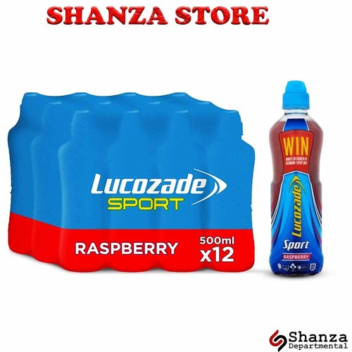 Lucozade sport raspberry 500ml - raspberry,