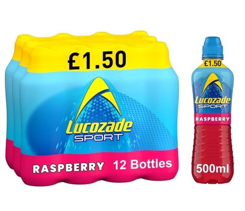 Lucozade sport drink raspberry - lucozade,
